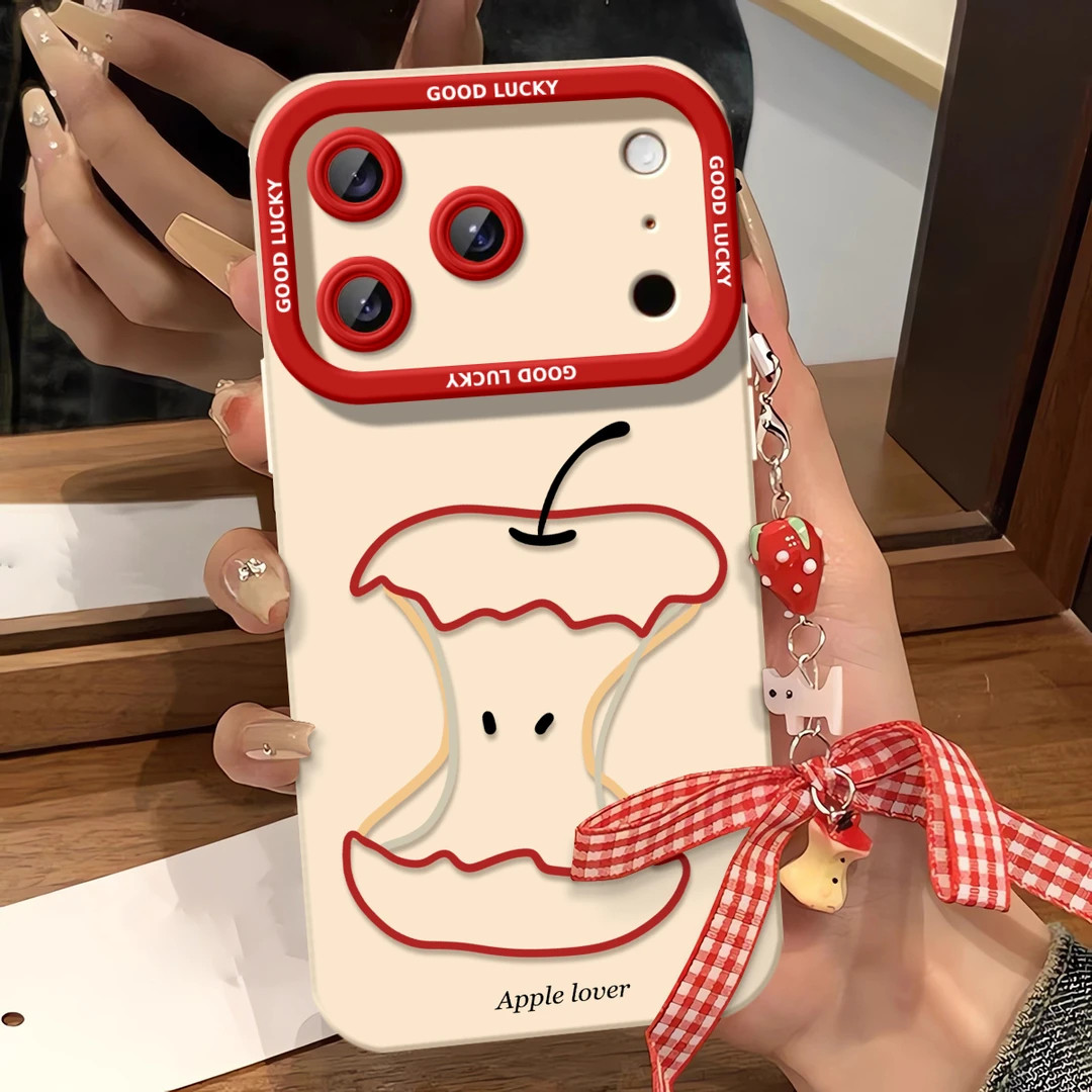 线条苹果挂链适用苹果17promax天使眼手机壳iPhone16pro涂鸦AIR新款15/14plus全包防摔13pro全包12小众创意11