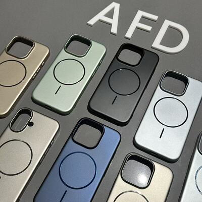 高级感金属磁吸手机壳适用苹果17/16promax新款iPhone17/16pro简约纯色15/14/13pro磨砂肤感12超薄11防摔保护