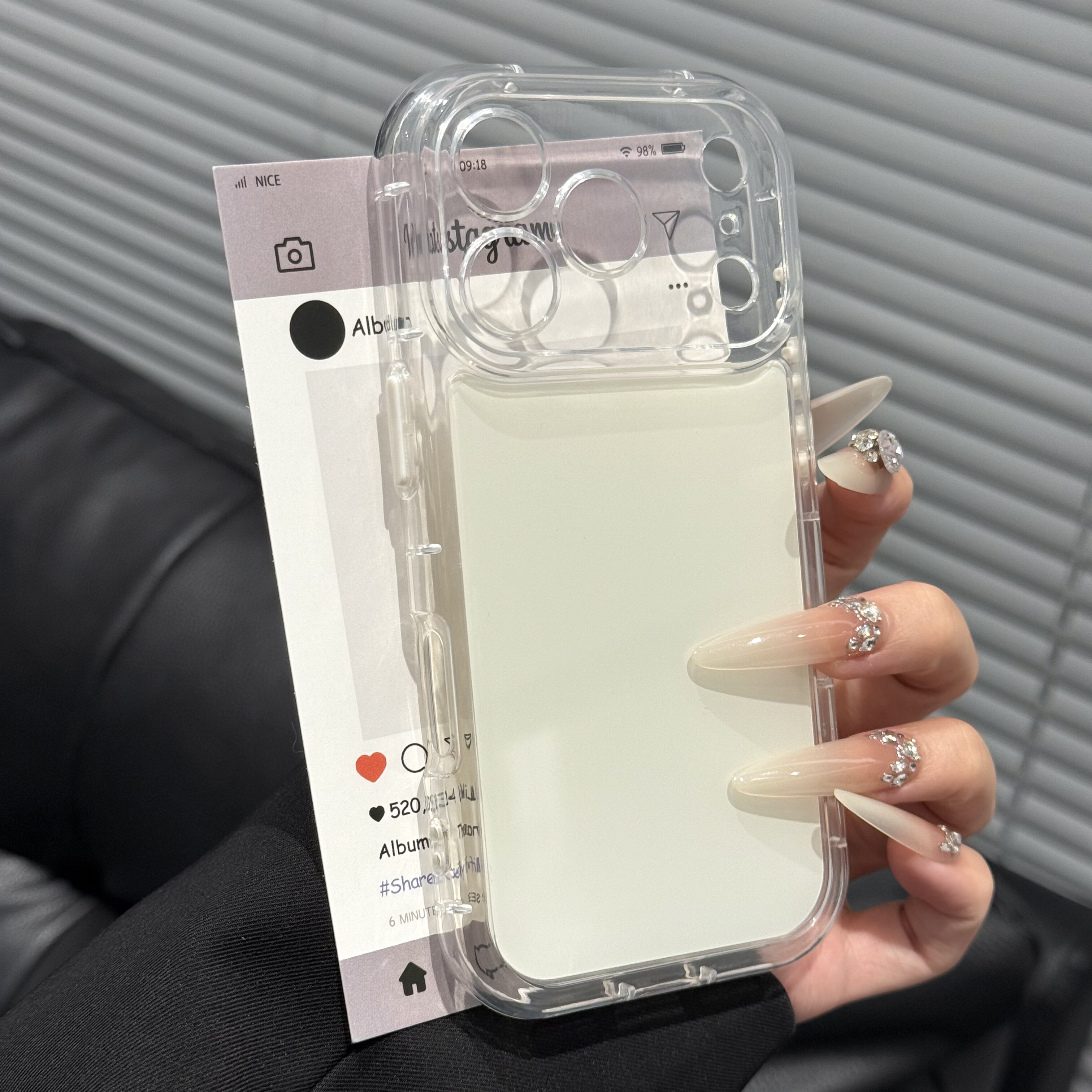 白色小胖妹二合一手机壳适用苹果17/16promax透明手机壳iPhone15新款14/13pro全包防摔12个性11男女保护套air