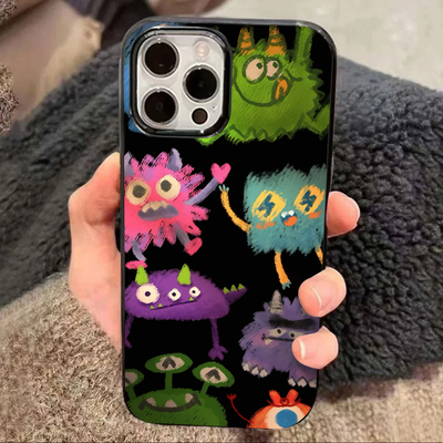毛团小怪兽适用iPhone16pro苹果16promax果冻手机壳15/14pro全包13/12/11华为P70vivo小米15oppo新款xr软套xs