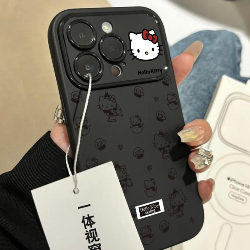雪人凯蒂猫适用苹果17promax视窗手机壳iPhone16pro新款15/14plus简约13pro全包vivo华为P70小米15oppoAIR女