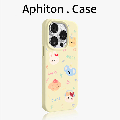 六只小动物适用苹果17promax大孔手机壳iPhone17/16/15/14/13/12/11磨砂肤感AIR华为P70vivo小米17oppo新款潮