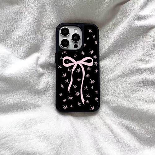 韩系粉结碎花适用iPhone16pro苹果16promax果冻手机壳16/15/14plus全包13/12/11华为P70vivo小米15oppo新款xr