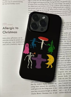 暗黑童话风适用苹果17promax手机壳iPhoneAIR新款111/12/13/14/15/16pro菲林硬壳14/13/12/11大孔防摔保护套