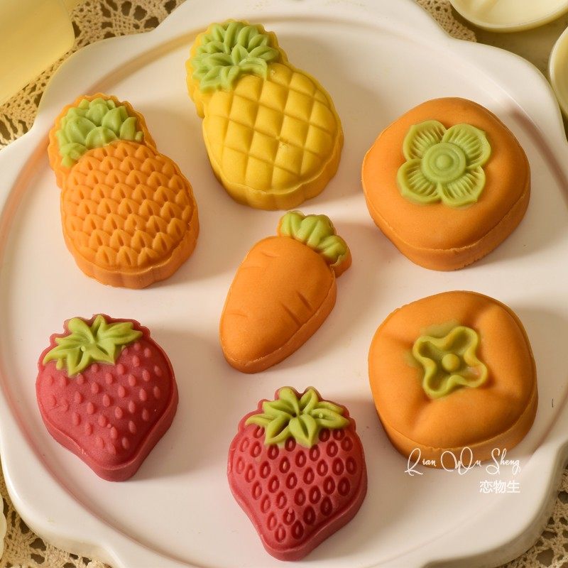 立体水果月饼模具50g家用手压式中式糕点绿豆糕山药糕卡通包模子,厨房/烹饪用具,烘焙模具,淘宝优惠券,粉丝福利购,淘宝优惠卷