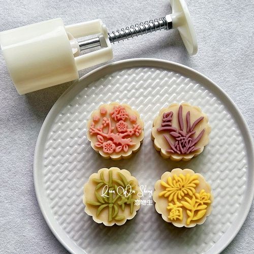 古风月饼模具 梅兰竹菊 绿豆糕馒头糕点米粿印模 香薰香皂手工模