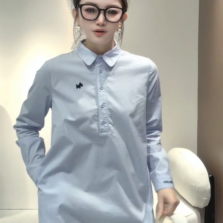 欧货十三行气质韩版翻领衬衫
