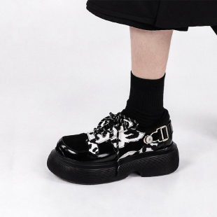 女鞋 Brown 单鞋 皮鞋 子 dragon原创小众设计国潮学院风舒适大头鞋