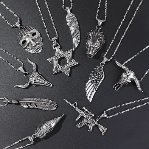 Ожерелье, подвеска из нержавеющей стали, универсальная цепочка в стиле хип-хоп, в корейском стиле, популярно в интернете