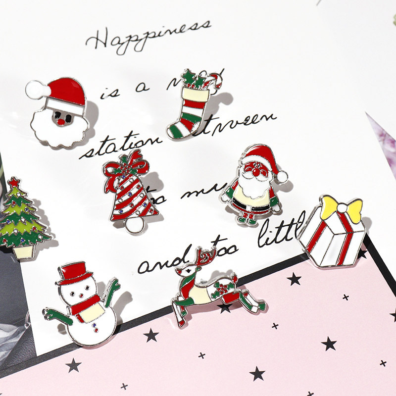 the republic of korea Santa Claus Brooch Jewelry Metal badge parts Christmas Fawn gift student Pin Broochin the Accessories/Fashion Jewelry, Brooch  category - from Buy2taobao.com to provide professional Taobao agent buy service