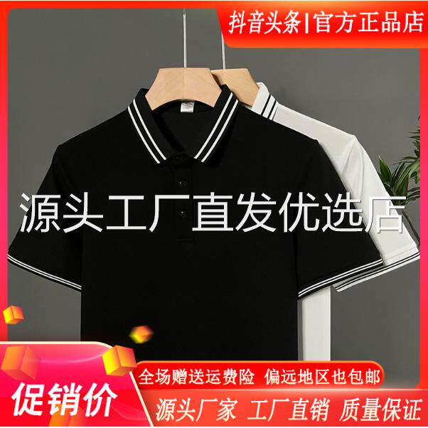 苏洛轻奢男士夏季极简撞色领Polo轻奢透气简约百搭休闲翻领短袖