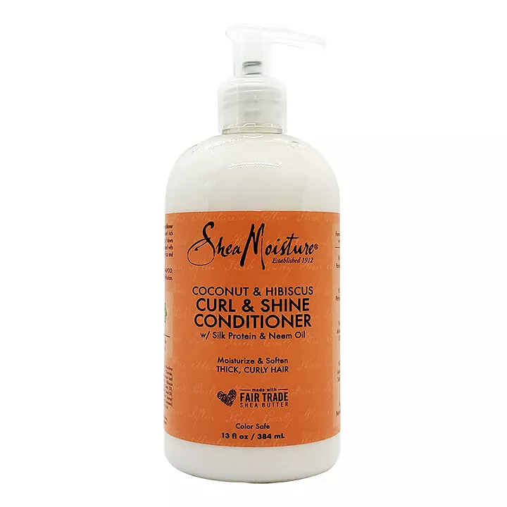 现货Shea Moisture Coconut Hibiscus Curl Shine Conditioner