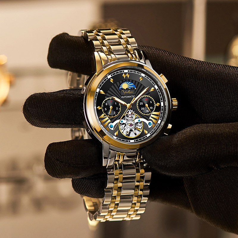 手表男士2020新款概念全自动机械表十大瑞士名牌镂空陀飞轮黑科技