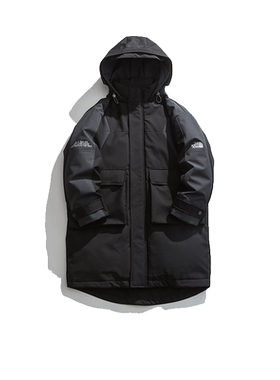 GxxH大码男装中长款连帽羽绒服