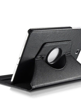 适用三星Tab A 8.0寸T350保护套T355_P355C_T355C平板壳荔枝纹360旋转纯色简约DIY休眠支架横竖防摔翻盖P350