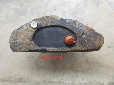 肇庆端砚石茶盘，天然石材，石品丰富，