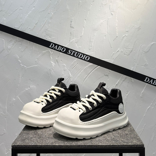 系带轻便面包鞋潮厚底增高大头鞋