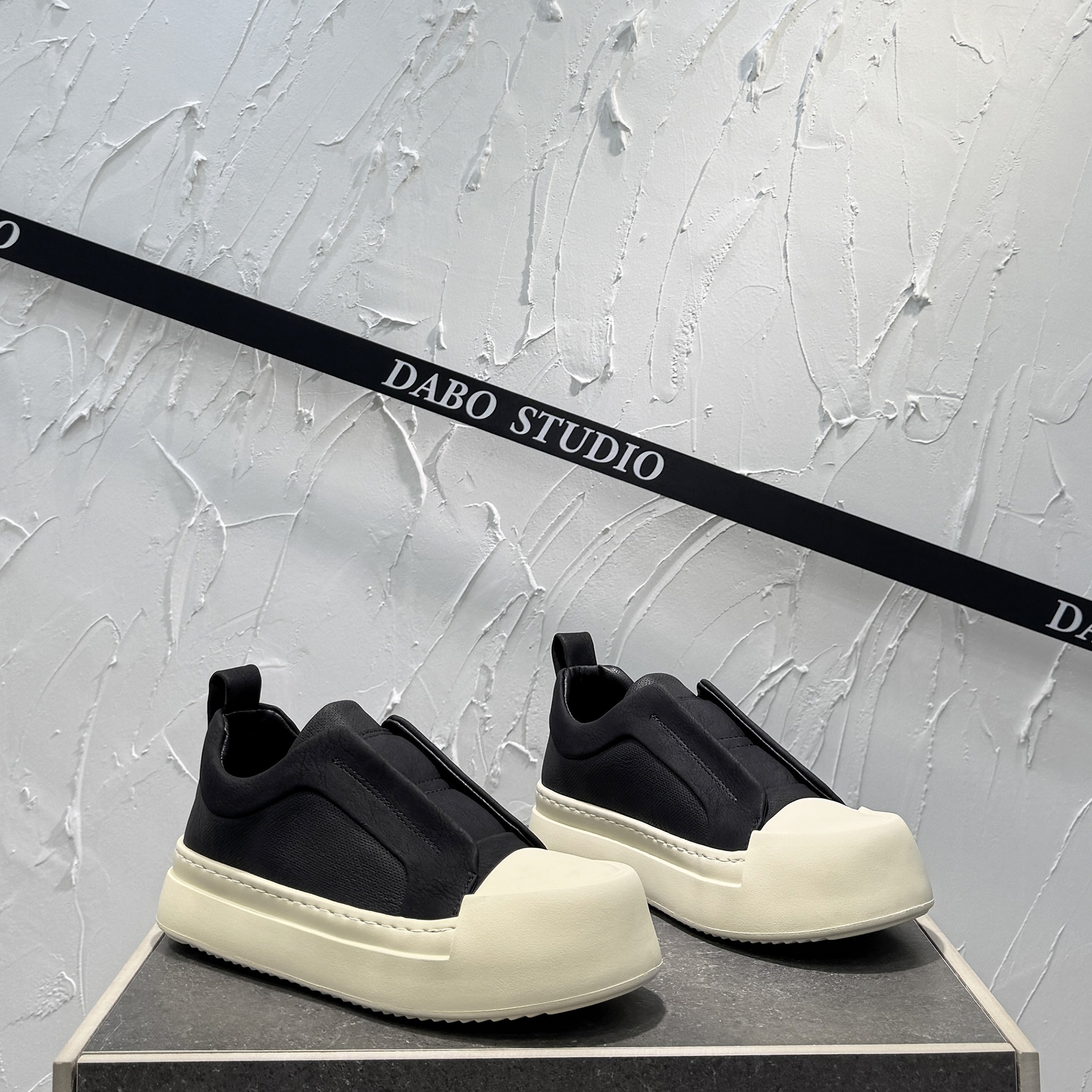 板鞋男款2025秋季新款一脚蹬懒人鞋潮流厚底增高鞋百搭轻便休闲鞋,流行男鞋,休闲板鞋,淘宝优惠券,粉丝福利购,淘宝优惠卷