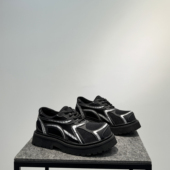 德比鞋 男士 2025新款 爆款 系带透气大头鞋 潮流厚底增高鞋 低帮休闲鞋