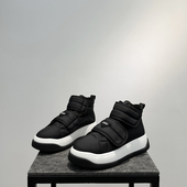 棉鞋 高帮鞋 2023新款 厚底增高休闲鞋 男款 潮流百搭一脚蹬懒人鞋 冬季