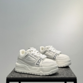 男款 百搭休闲板鞋 韩版 面包鞋 小白鞋 爆款 潮新款 低帮系带厚底增高鞋