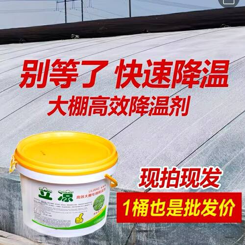 立凉大棚降温剂进口贝贝温室专用高效防晒耐雨遮阳涂料抗棚膜老化