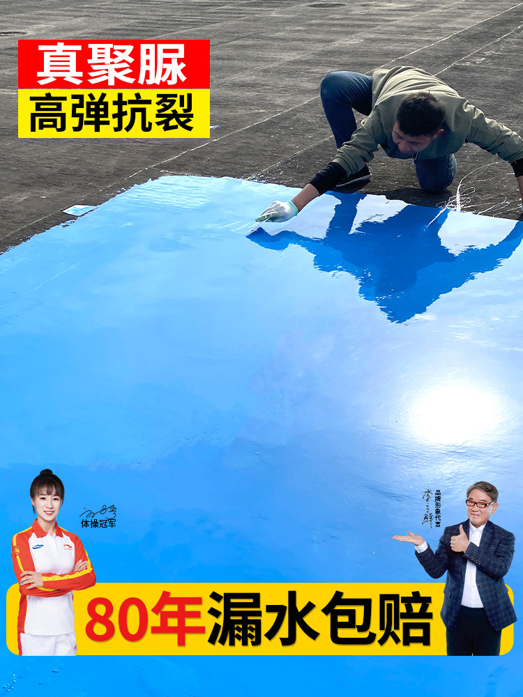 聚脲防水涂料防腐池鱼池屋顶游泳池顶部裂缝漏水修补材料胶水
