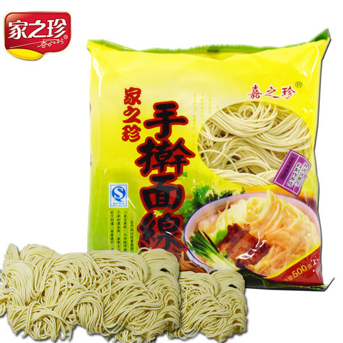 家之珍手擀面500g待煮非油炸汤面