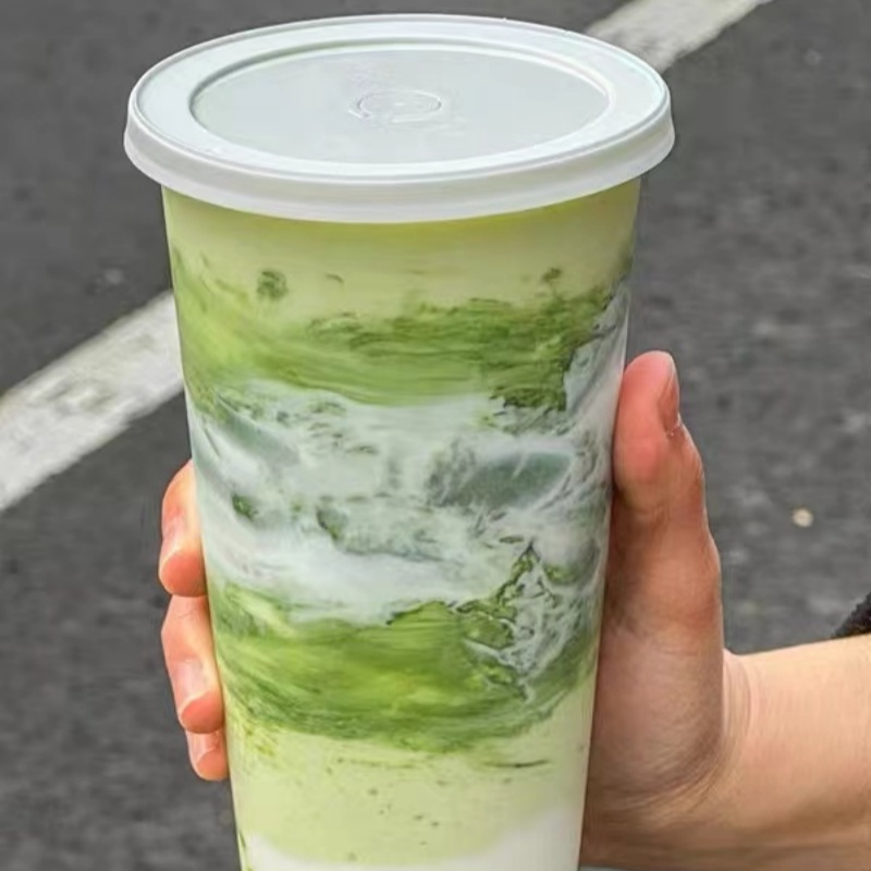 加厚一次性冷饮奶茶杯热饮杯520
