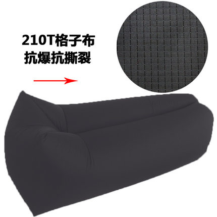 户外便携懒人充气沙发床沙滩躺椅口袋空气沙发单人睡袋午休气垫床