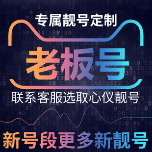 老板号手机电话电信卡通话流量上网好号靓号189号段大王本地连选