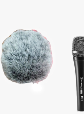 适用森海塞尔E945麦克风防风毛毛保护套演出话筒k歌降噪 防尘咪罩