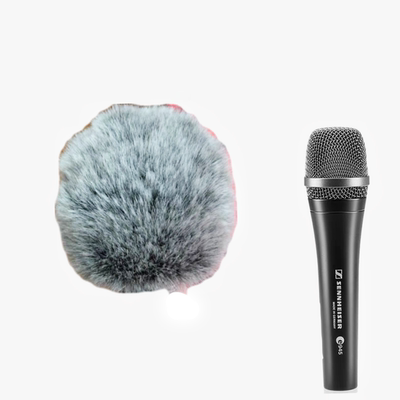 适用森海塞尔E945麦克风防风毛毛保护套演出话筒k歌降噪 防尘咪罩