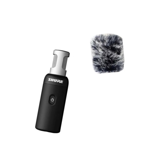 适用舒尔MOVEMIC88+防风 毛套无线立体声麦克风 户外降噪毛罩咪罩
