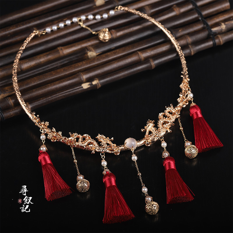 流苏汉服古风新中式百搭龙年项圈