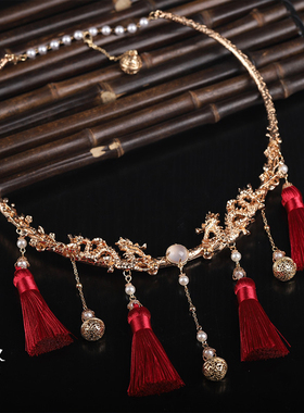 流苏汉服古风新中式百搭龙年项圈