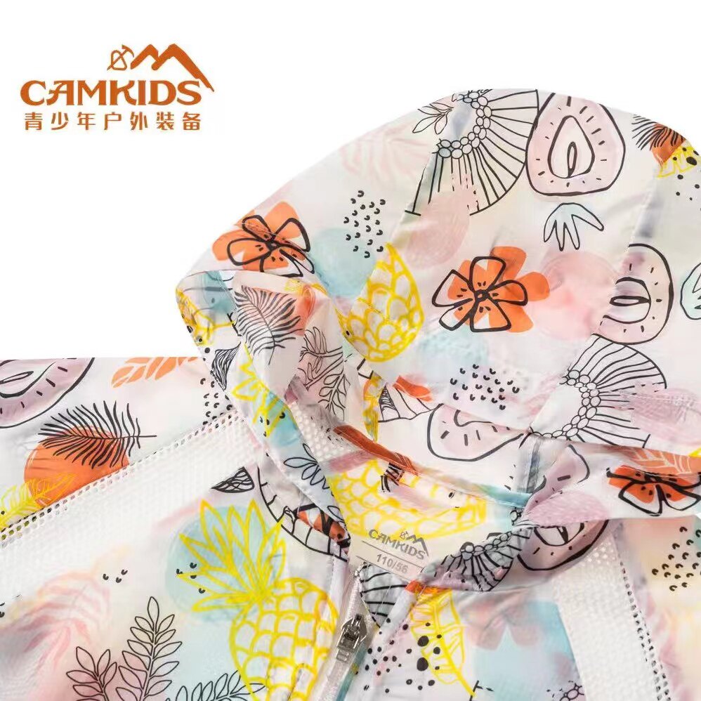 CAMKIDS 여름 여성 및 아동복 자외선 차단 피부 의류 세련된 색상  경량 겉옷