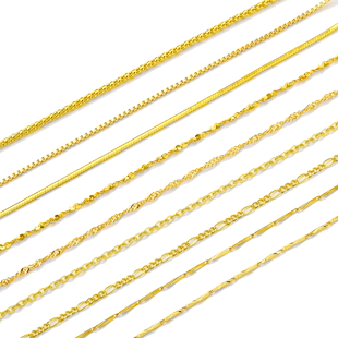 金颐堂925银纯银项链女毛衣链长款百搭裸链镀黄金色18k金色链子配