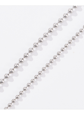 圆珠链925银女锁骨毛衣百搭