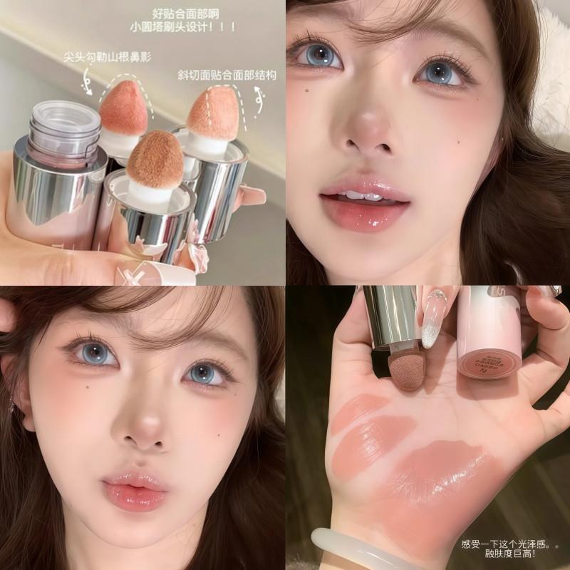 正品herorange液体腮红膏泥2025新款爆款蓬胀色水光收缩裸妆氛围