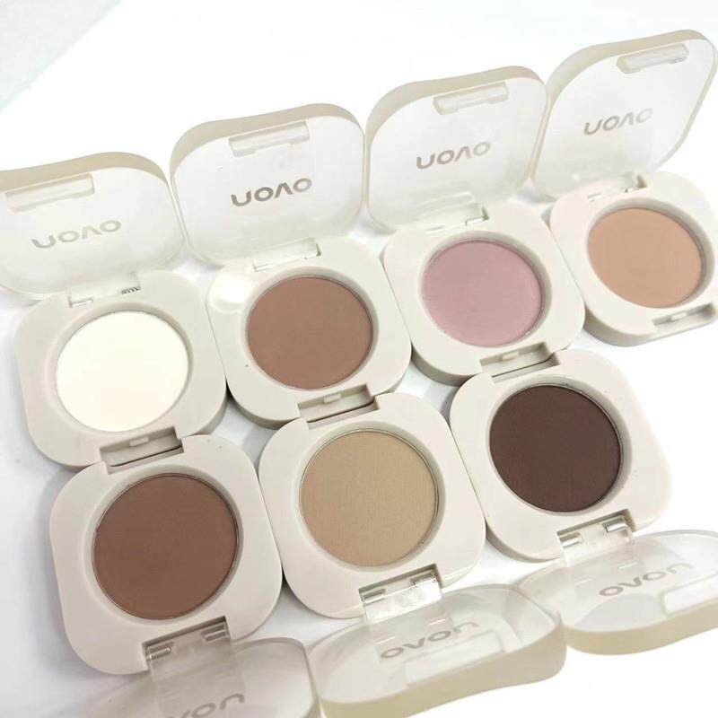 正品novo单色眼影盘大地色哑光珠光细闪灰粉色橘棕牛郎高光平价新