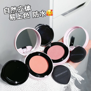 清醒主义气垫腮红膏泥女新款收缩膨胀色氛围橘色自然提亮晒红