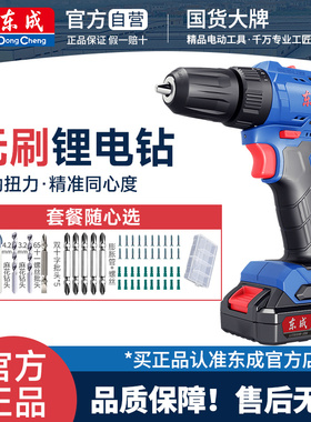 东成DCJZ24-10手电钻16V充电式无刷锂电池家用工具电动手钻螺丝刀