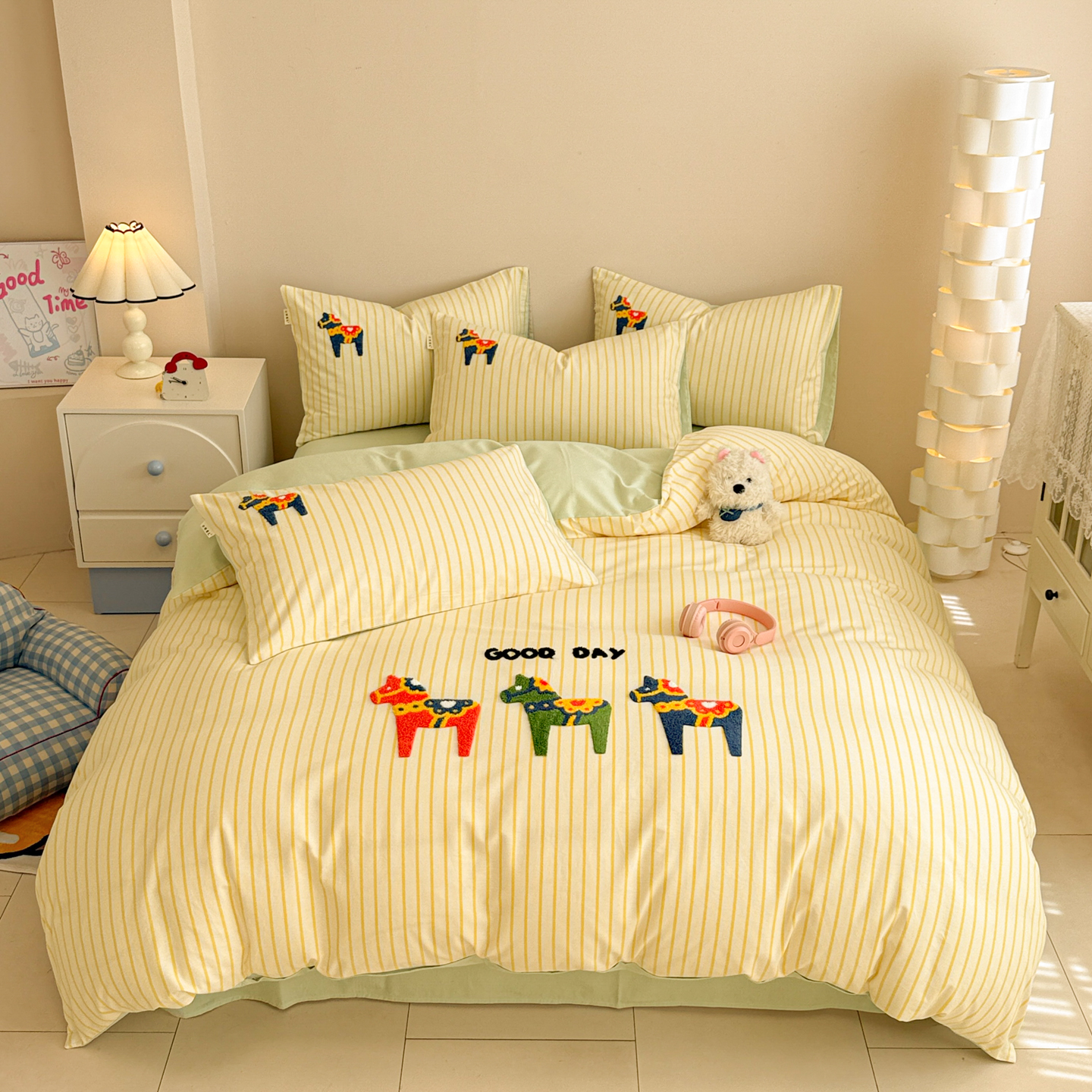 全棉毛巾绣磨毛四件套纯棉加厚