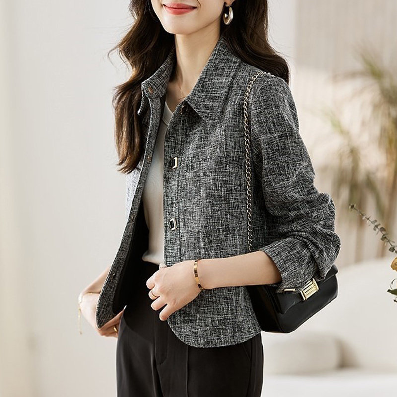 小香风外套女2025年春秋新款爆款品牌小个子高端时尚修身短款上衣