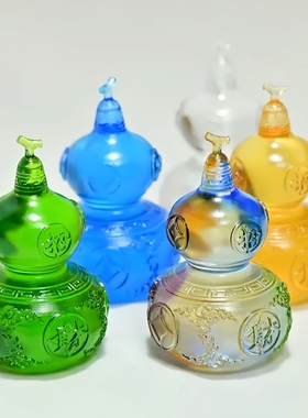 招财琉璃葫芦摆件创意家居装饰品