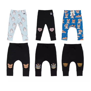 6折 现货 澳大利亚Huxbaby 春秋款 儿童纯棉休闲长裤打底裤子