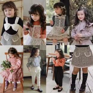 短裙 4折现货 上衣 flo儿童女童碎花泡泡袖 连衣裙 小众潮牌Puella