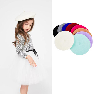 6折现货 美国Petite Hailey 儿童女童糖果色百搭贝蕾帽子 3岁以上