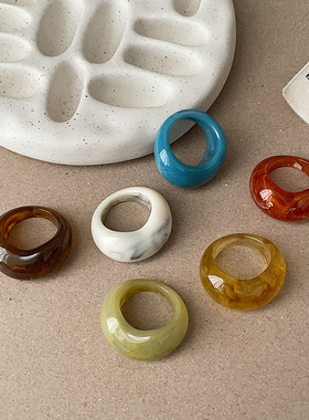 清透感树脂戒指女5254